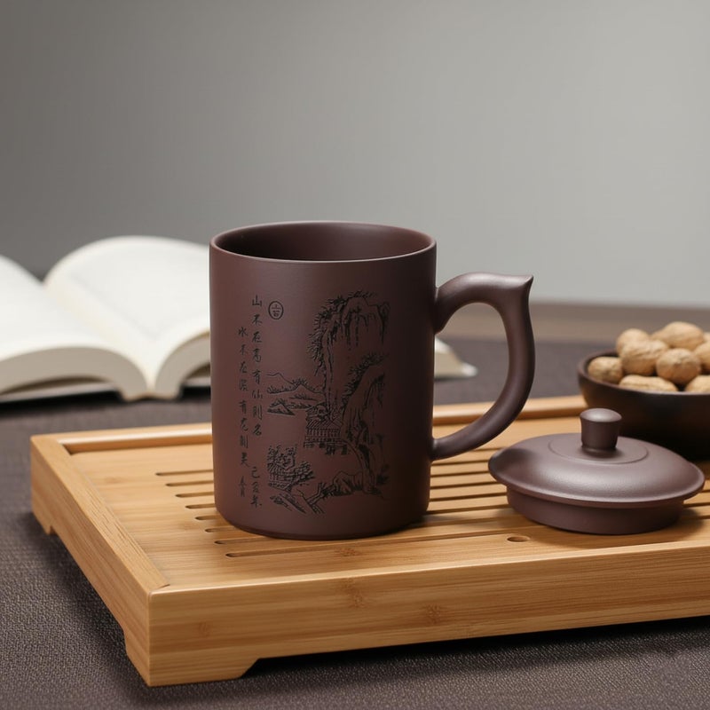 I-MART Purple Clay Tea Cup, Coffee Mug, Chinese Kung Fu Teacupup - Image 4